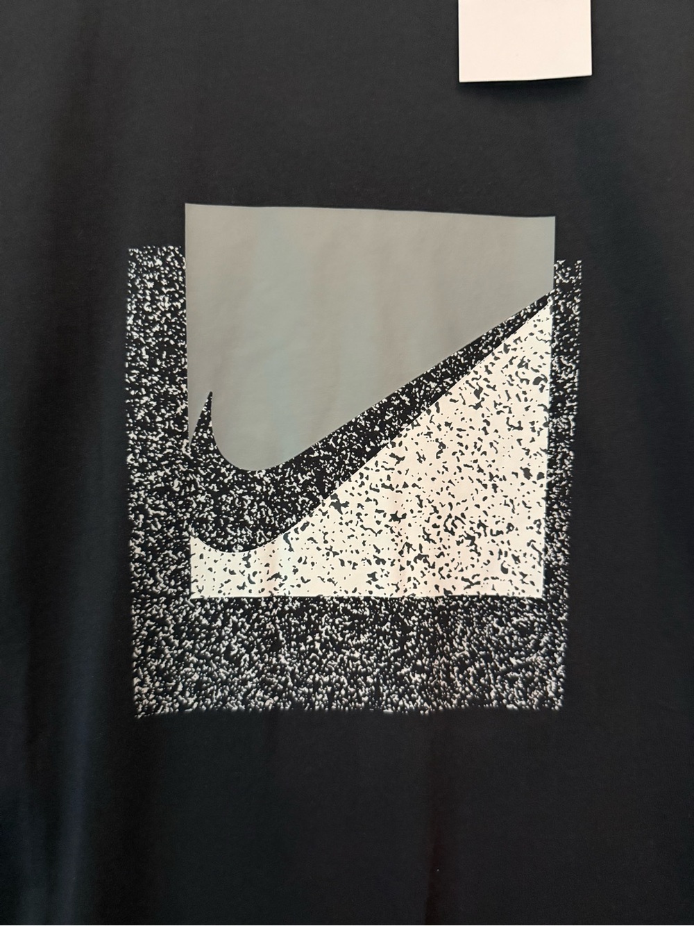 Nike Black Short-Sleeve Tee with Gray & White Graphic - Picture 2 of 3